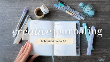 Starting Creative Journaling in my Hobonichi A6 ✨ | daily journaling flip-through & how I use it