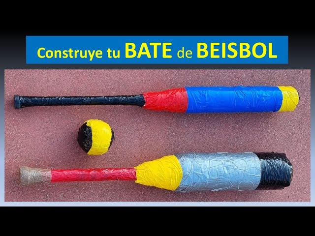 Cómo realizar un BATE de BEISBOL ESCOLAR. How to make a SCHOOL BASEBALL BATE.  