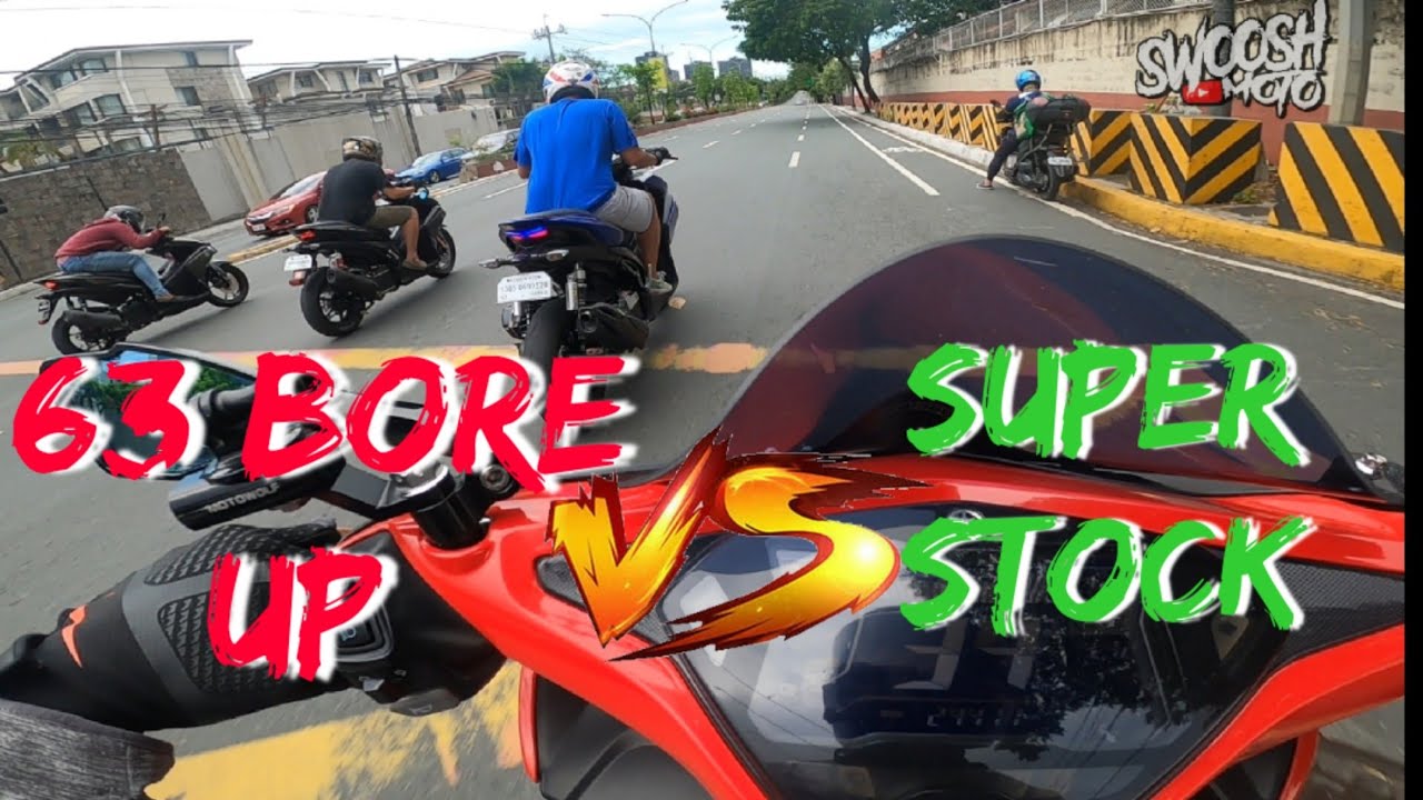 AEROX BORE UP 63 vs SUPER STOCK AEROX 155 | DRAG RACE 400 meter | FRIENDLY GAUGE