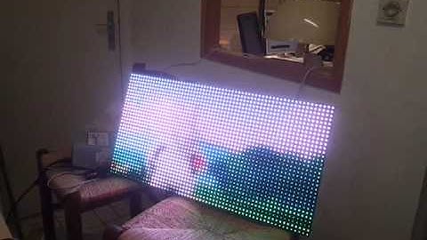 Playing a movie on rgb led matrix panel screen