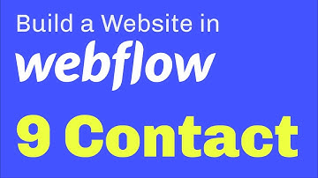 Create a Contact Section in #Webflow