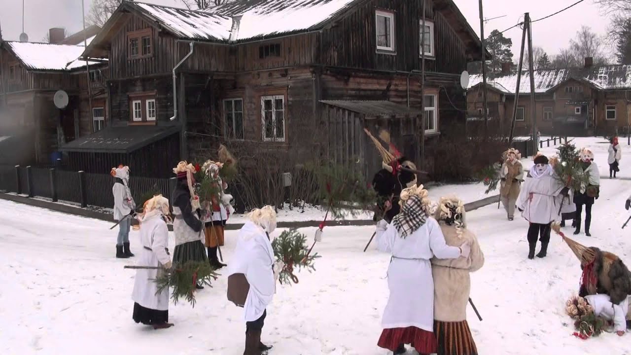 Budēļu un ķekatu masku gājiens Līgatnē, 06.02.2016
