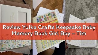 Review Yulka Crafts Keepsake Baby Memory Book Girl Boy – Timeless Leather-Bound Baby Milestone Book