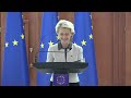 Conferința susținută de Președinta Maia Sandu, și Președinta Comisiei Europene, Ursula von der Leyen