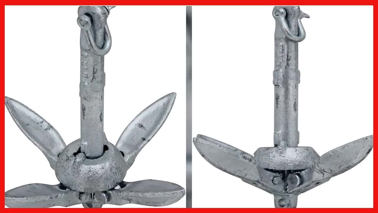 Great product -  Extreme Max 3006.6542 BoatTector Galvanized Folding Anchor - 1.5 lbs.