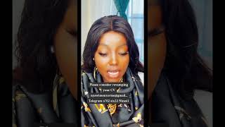 Yb4302. Please Revamp Your Cv. Nyawimentorme . Telegram 0702622961.