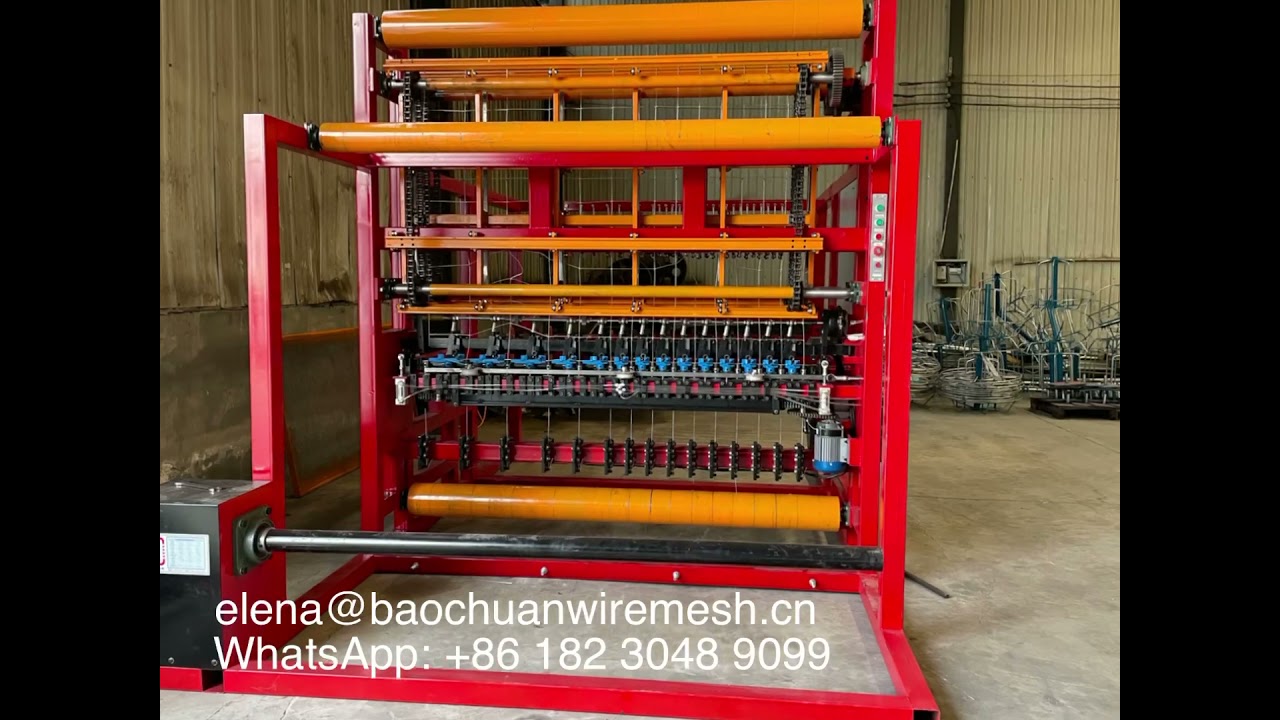 Supplier automatic animals grassland field fence netting machine manufacturer +86 182 3048 9099