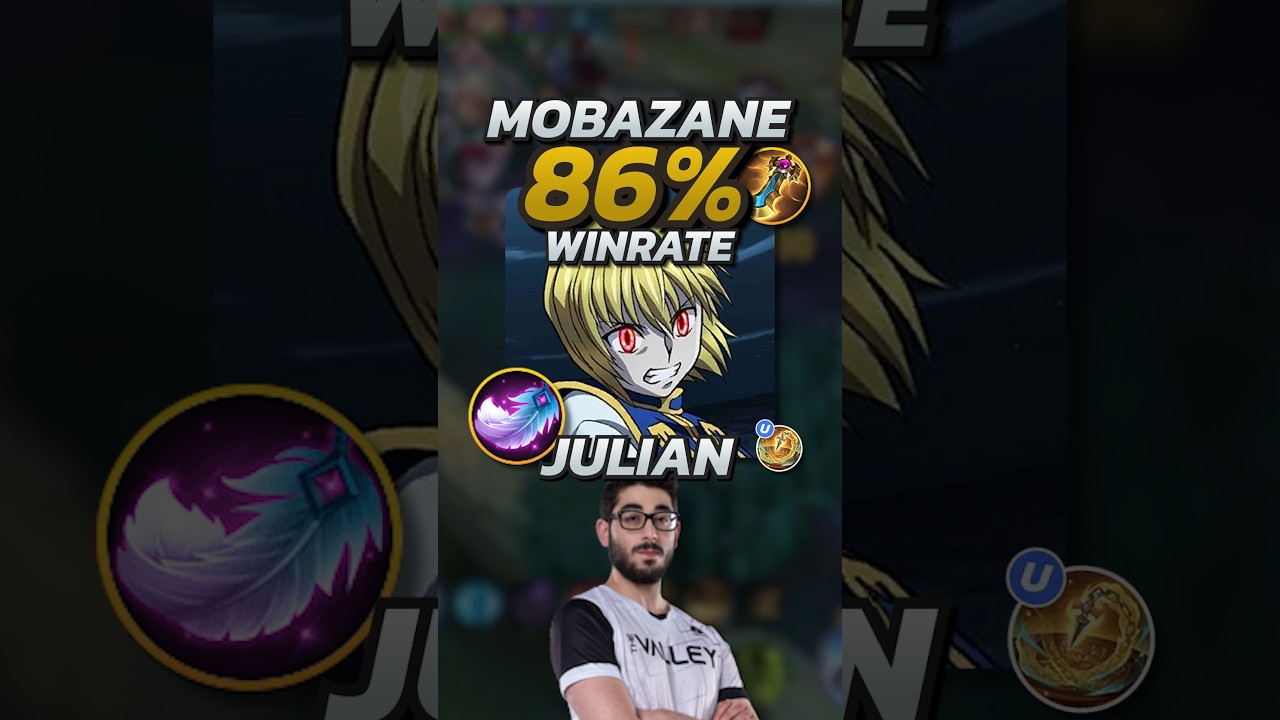 Mobazane, процент побед 86%, сборка Julian S35! Mobile Legends 