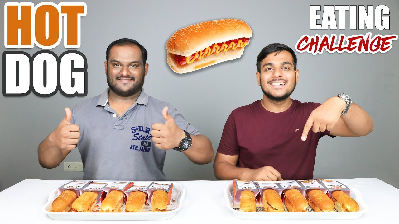 VEG HOT DOG EATING CHALLENGE Hot Dog Eating Competition Food