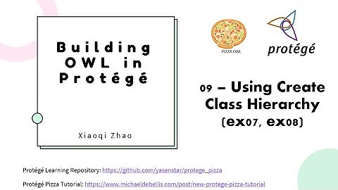 Build Ontology in Protege (pizza.owl) -  09 create class hierarchy