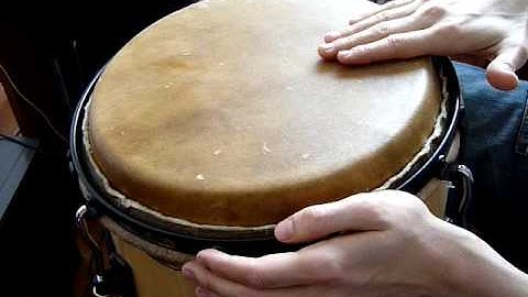 Mein Luis Conte ringing conga with 3mm cowhide skin video 2