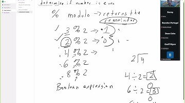 091625 COSC 1336 Python is number even with modulo and boolean expressions