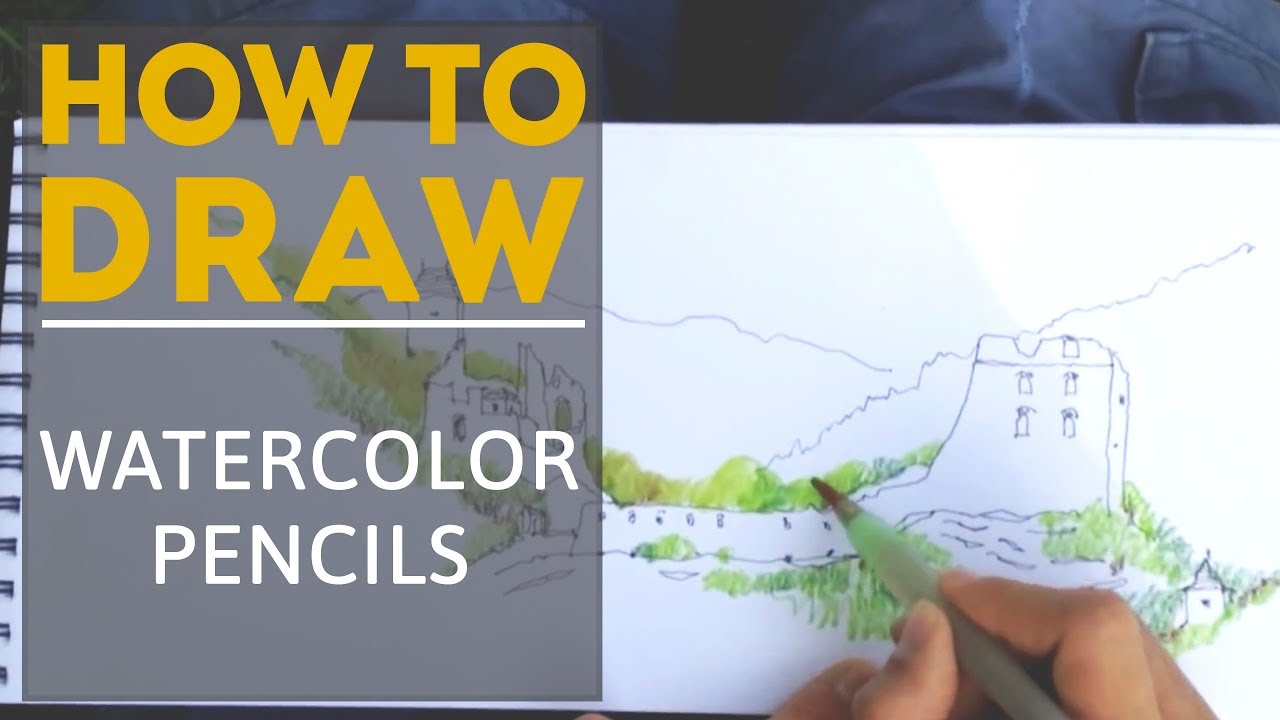 How to Use Watercolor Pencils - Techniques and Demonstration 