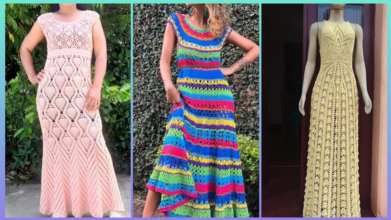 Beautiful and marvelous crochet women's dresses & long maxci design ...