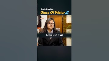 Glas water 💦 UPSC-interview | IAS-interview