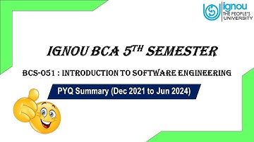 BCS-051 Introduction to Software Engineering | IGNOU BCA 5th Semester | Shiksha Aagrh