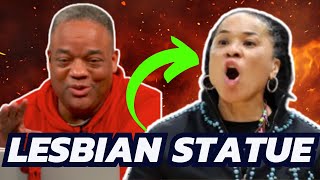 South Carolina 'Straps On' a Dawn Staley Statue