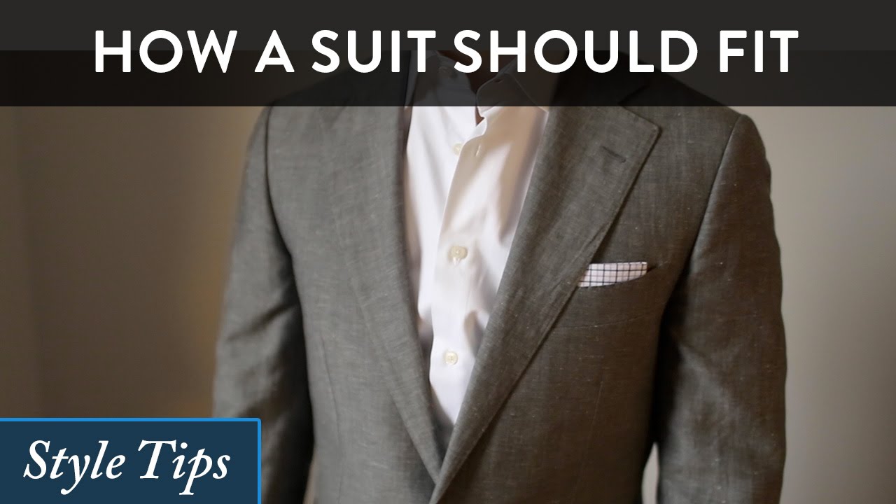 How A Suit Should Fit - A Style Guide & Fit Rules for Men - YouTube