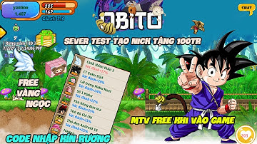 Nro Lậu - Sever Test Siêu Ngon - Tạo Nick Nhận 100tr  -  Free Vàng Ngọc Không Cần Nạp, Code Vip!!!