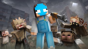 Surviving a Realistic Zombie Apocalypse in Minecraft...