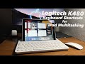 iPad Multitasking Keyboard Shortcuts on Logitech K480! iPadOS 15