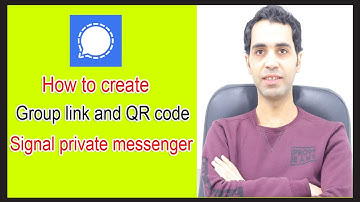 How to create group link and QR code on signal app