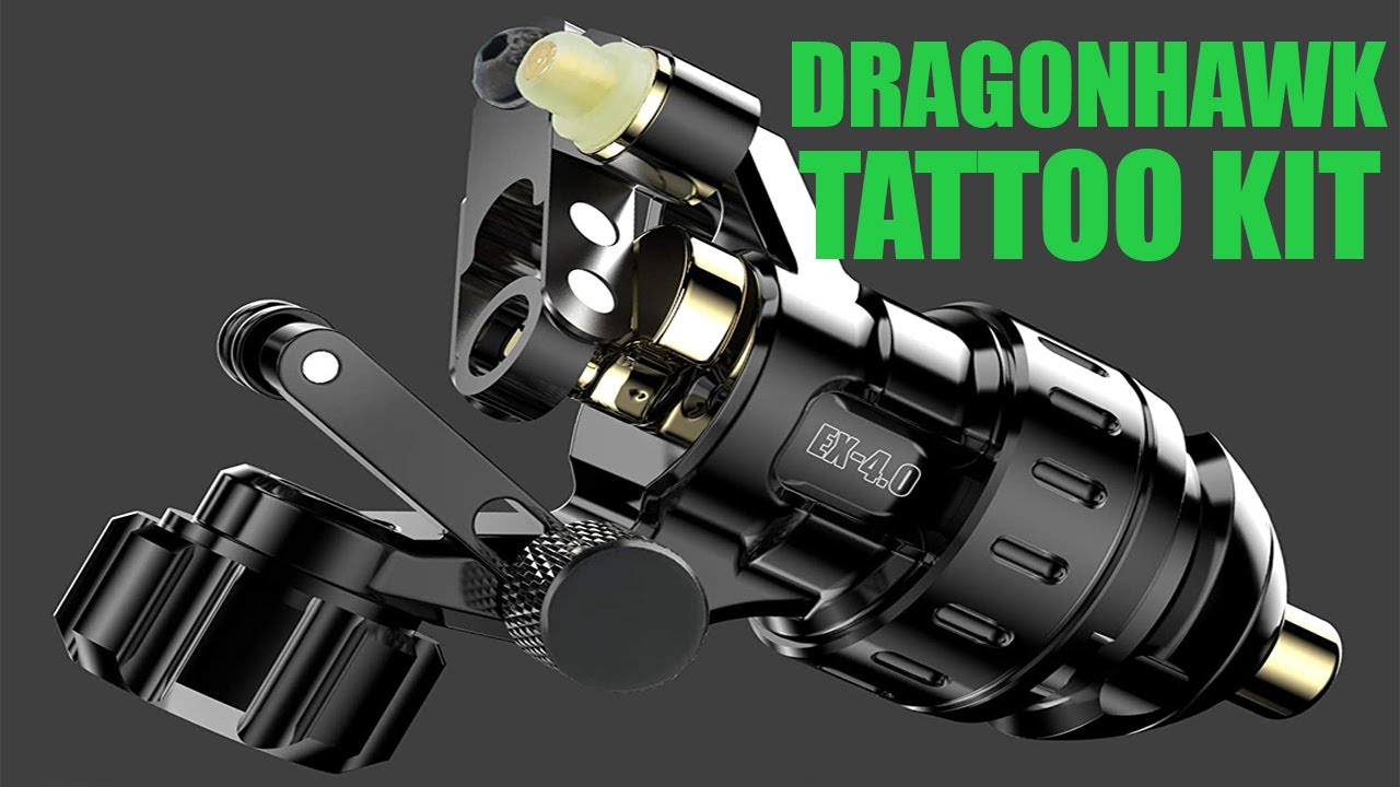 Dragonhawk M4 Pen Kit Rotary Tattoo Machine Wjx Cartridges Needles Power  Supply  ASA College Florida