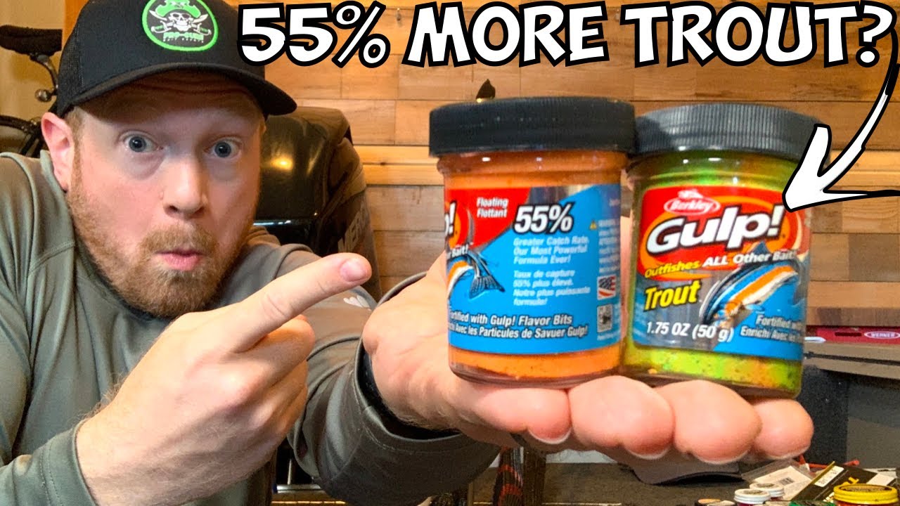 GULP Trout Powerbait Trout Fishing Tips & Review (DOES IT CATCH 55% MORE  TROUT???) 