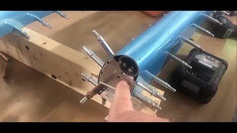 Drilling Final Holes Aileron Counterweight