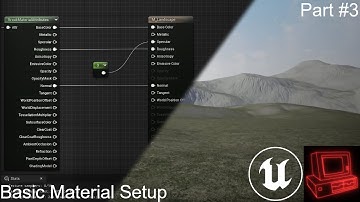 Basic material setup | UE5 Landscape tutorial series