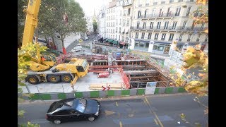 Installation Dune Ventilation Ratp Place Maubert - Paris 75 - Time-Lapse