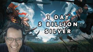 DELAY 1 YEARS ! 1 DAY 5 BILLION SILVER KING OF ASIA PLAC ! #argiequest #albionlive