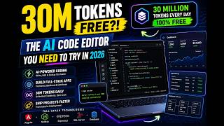 I Built a FULL STACK App with 30 MILLION FREE Tokens Daily - This AI Code Editor is INSANE