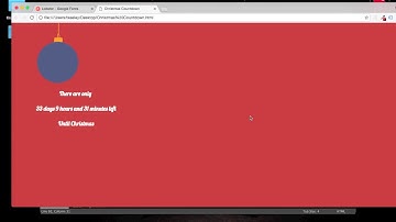 HTML JavaScript Countdown to Christmas