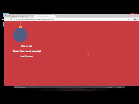 HTML JavaScript Countdown to Christmas