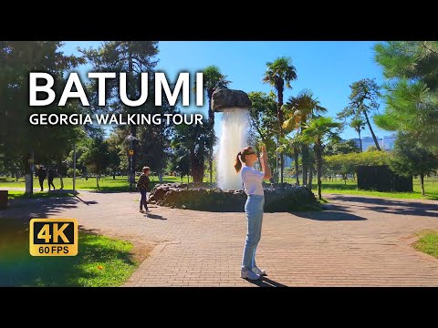 Where to walk in Batumi? Walking tour in georgian city of Batumi in sunny morning