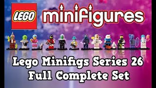 Lego Minifigures Series 26 FULL SET