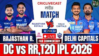 🔴DC vs RR, 62nd T20 - IPL 2026 Live | Delhi Capitals vs Rajasthan Royals | Live Score Updates screenshot 5