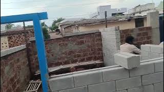 2 Rooms With Interlock Bricks On Red Stone Incomplete Work