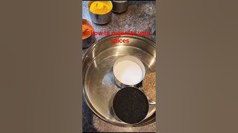 how to organize your spices #lifehacks #organization #satisfying #shorts
