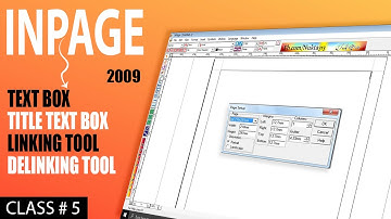 How to use of Text Box, Title Text Box, Linking & Delinking Tool, Rotation Tool} Inpage Urdu & Hindi