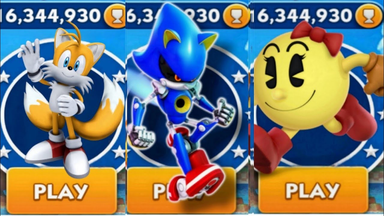 Sonic Dash Tails Dash VS Metal Sonic VS Ms Pacman Movie Sonic Vs Sonic dash tails dash vs metal sonic vs ms pacman movie sonic vs