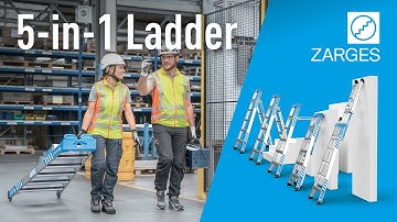 ZARGES MultiMaster 5 - The simple and lightweight 5-in-1 ladder for professionals