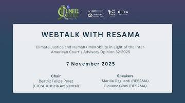 🌍⚖️ WEBTALK with RESAMA 🎙️ | Inter-American Court AO 32/2025: Climate Justice and Human (Im)Mobility