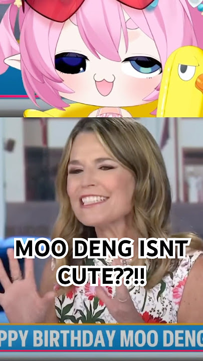 Do you think MOO DENG is cute?! #shorts #chibidoki #vtuber