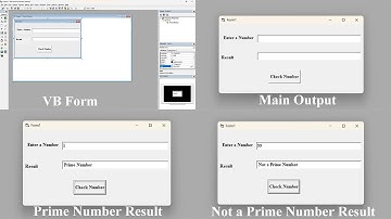 How To Check Weather The Enter Number is Prime Number or Not a Prime Number in VB 6.0