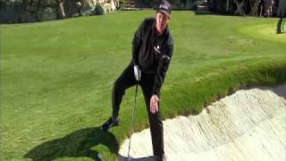Backward golf shot - Phil Mickelson
