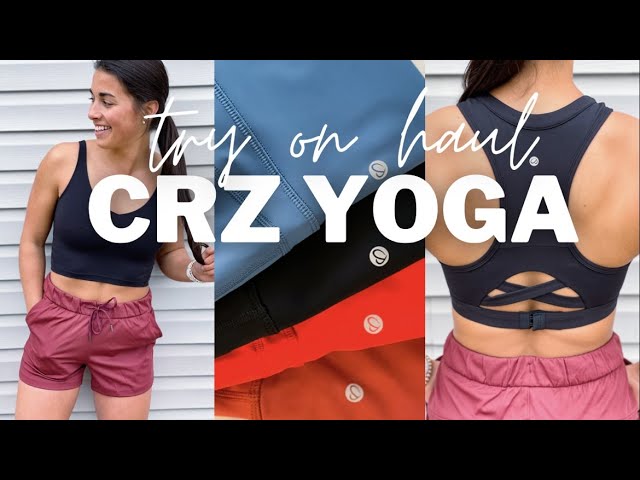 CRZ YOGA HAUL  my *HONEST* opinion, lululemon dupes, new release leggings,  workouts shorts & more!! 