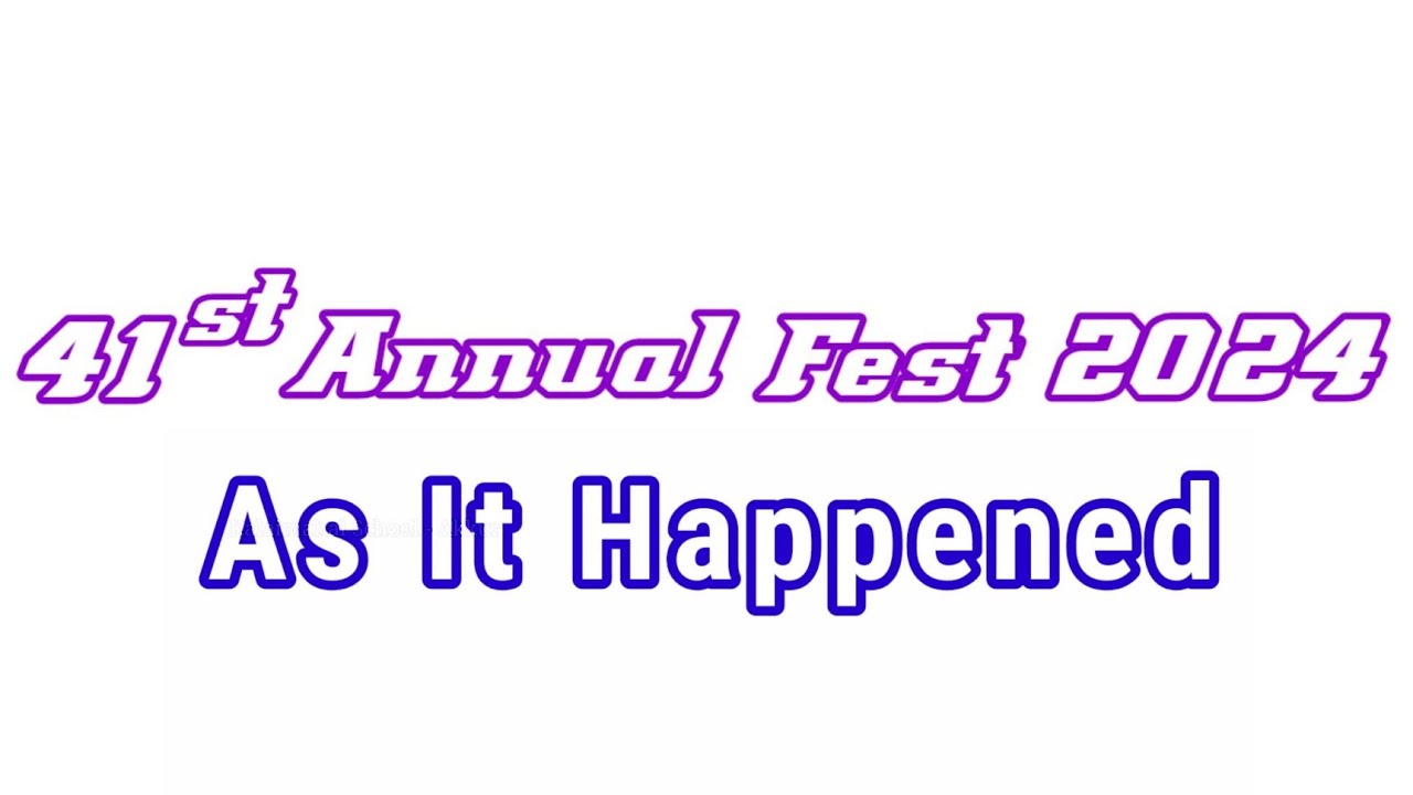 41st Annual Fest 2024 - As It Happened - Kalaimahal School - Akkur