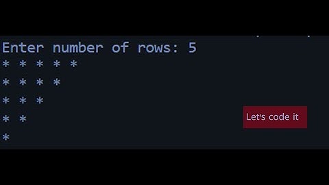 C++ Program To Create Inverted half pyramid using || Pattern Programs